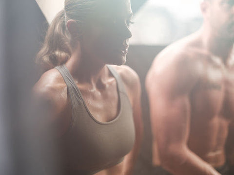 Man and Woman in Sauna 